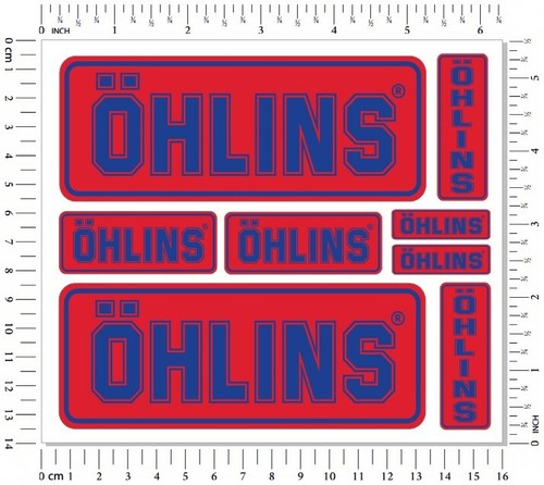 Ohlins fork shock stickers - ohlins,
