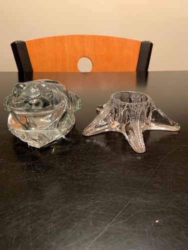 Glass frog and - and, candle