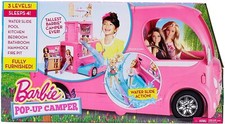 MATTEL - BARBIE CAMPING - CAR DUPLEX AVEC DEUX ÉTAGES - POUR POUPÉES Neuf