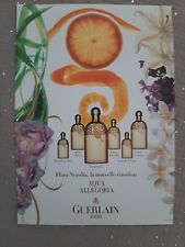Publicité papier Parfum. Guerlain Aqua Allegoria de 2000 - Perfume Ad 