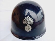 CASQUE lourd de GENDARMERIE - F1 Dunois Cousance 1990 - protection militaire CRS