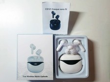 Ecouteurs Bluetooth 5.2 CS121 possibilité d'appels, grande autonomie USB-C
