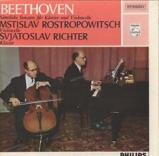 Beethoven - Rostropovich, Richter - Complete Sonatas For Piano & Cello 2LP '