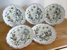 CINQ ASSIETTES PLATES FAIENCE