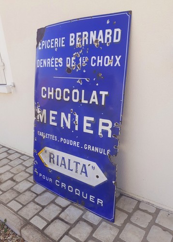 Ancienne plaque emaillée - plaque,