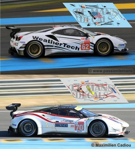 Décal ferrari 488 gte - décal,