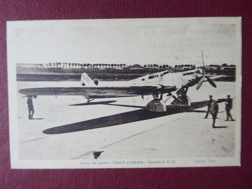 Carte postale avion dewoitine - carte,
