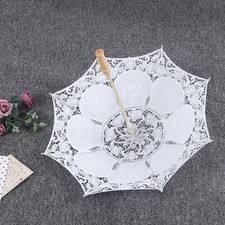 Parapluie En Dentelle Parasol Vintage Mariage Blanc Grande Taille