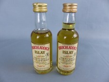 Lot 2 Mignonnettes whisky BRUICHLADDICH ISLAY  10 Year's old single Malt