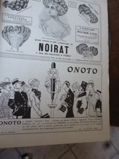 ONOTO stylo plume par MICH +postiche NOIRAT publicité papier l'ILLUSTRATION 1909