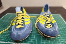 Adidas Classic Sprint vintage 70s 80s chaussures athlétisme bleu jaune rare