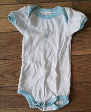 BODY MANCHES COURTES PETIT BATEAU 3 Mois Bleu Bodie