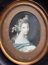 PEINTURE MINIATURE PORTRAIT DE