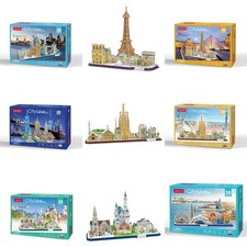 Puzzle Cubic Fun 3D City Line - Skylines emblématiques 100+ pièces au choix m...