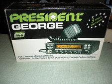 cb president george boite vide + notice en bon état