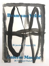 Bram VAN VELDE, Galerie Maeght, 1978. Affiche originale en lithographie