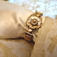 Bracelet Ancien  En Argent Sterling 925 et Vermeil pl. Or Rose Et Jaune Lc&Co 