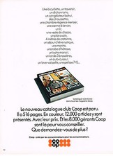 PUBLICITE  1973   MAGASINS COOP   le catalogue club