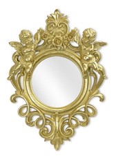 Miroir couleur or encadré de