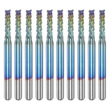 Lot de 10 embouts de routeur CNC professionnel pour traitement bois plastique al