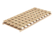 Sommier à lattes en pin cembro 90x200 Assiette en bois non traité