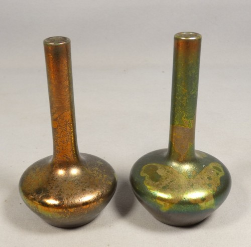 Paire vases miniatures en - de,