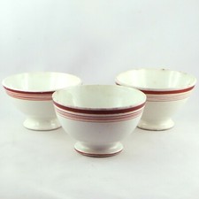 3 BOLS Anciens VINTAGE Faïence, sarreguemines/digoin/antique french bowl...