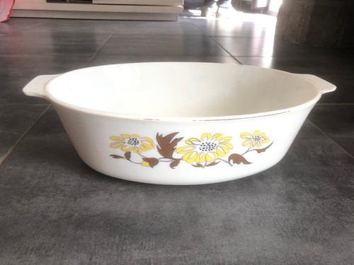 Plat cocotte ovale vintage
