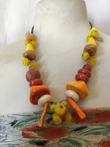 Collier printemps perles - , verre