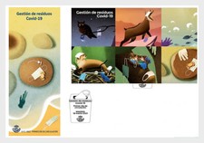 spain 2021 espagne Management disease pandemic Waste essential service ms1v FDC