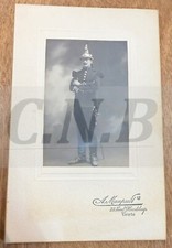 CARTE PHOTO MILITAIRE 8° TENUE SABRE CASQUE