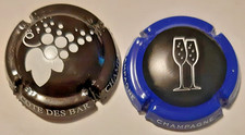 2 Capsules de champagne Cote des Bar N°20 et générique (CVC) N°1165g