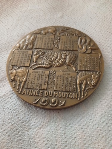 Médaille bronze calendrier - bronze,