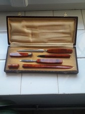 Ancien Coffret Necessaire De Bureau 6 Pièces Superbe État