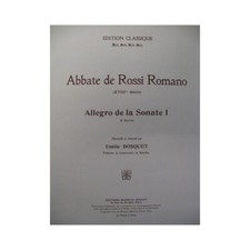 Abbate de Rossi Romano Allegro Sonate 1 Piano 1922