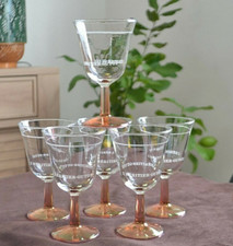 6 anciens verres publicitaires