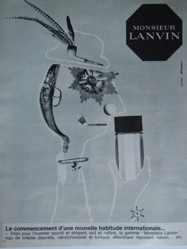 Publicité monsieur lanvin eau - publicitÉ,