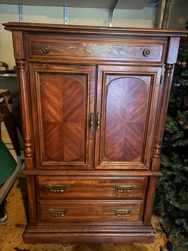 Hardwood wardrobe armoire and - armoire,
