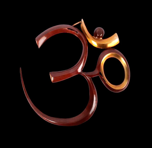 Figurine murale laiton - om,
