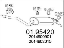 SILENCIEUX ARRIèRE MERCEDES