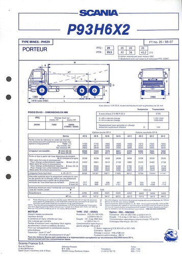 Scania trucks porteur p 93 - trucks,
