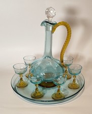 Beau Ancien service a Liqueur  Portieux  Georges Sand French Antique 