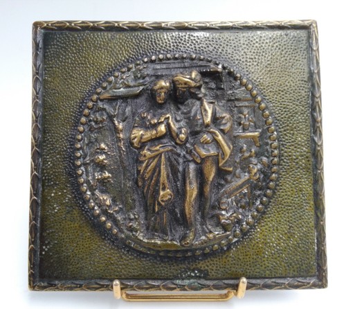 Ancienne plaque sculptée - plaque,