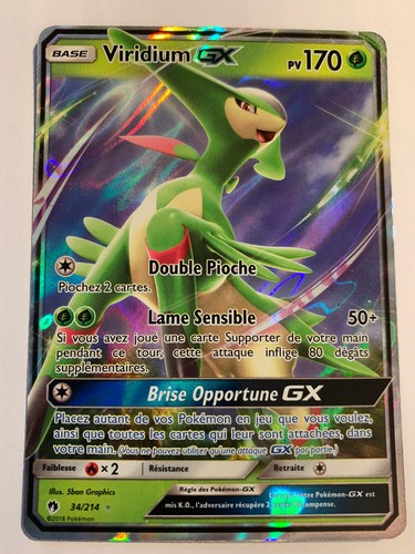 Carte pokémon viridium - carte,