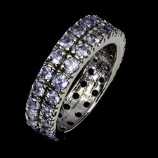 925 Bague en Argent Rond de la