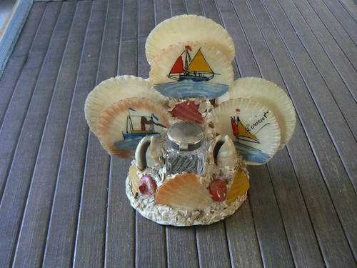 Encrier coquillages souvenir - encrier,