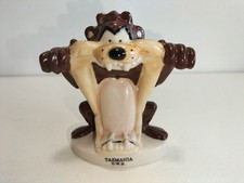 FIGURINE CERAMIQUE PORCELAINE WARNER BROS TAZMANIA TAZ  H 7,5CM /   fève géante