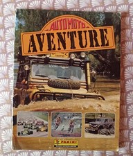 ALBUM PANINI  AUTOMOTO AVENTURE  incomplet manque 14 vignettes sur 216