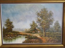 TOILE DU PEINTRE BELGE "