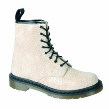 Dr Martens 8 Trou 1460 Blanc Cassé Serpent 11821115 B Article Doc